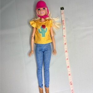 Mattel Barbie Doll with Yellow Top and Blue Jeans